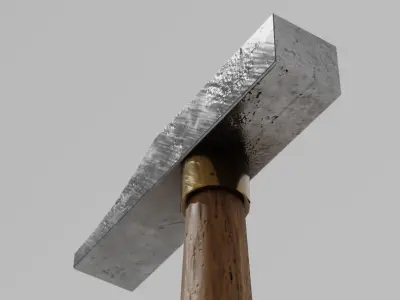 OB 00 25 vampire hunter hammer c Low-poly 3D model