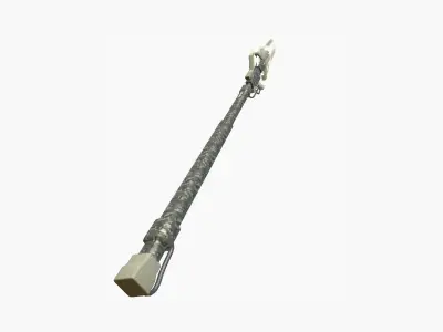 SciFi War Spear A10 Digital Camo - Character Design Fashion Low-poly 3D model