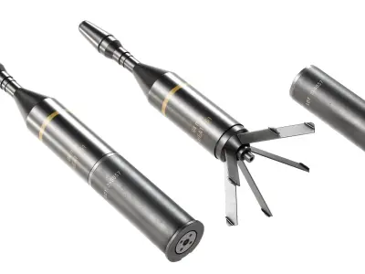 Ammo 84 mm Low-poly 3D model