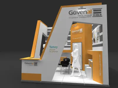 Exhibition Stand - ST0057 3D model