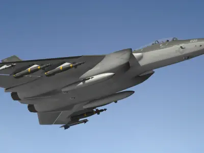 Fictional Fighter Jet 3D model