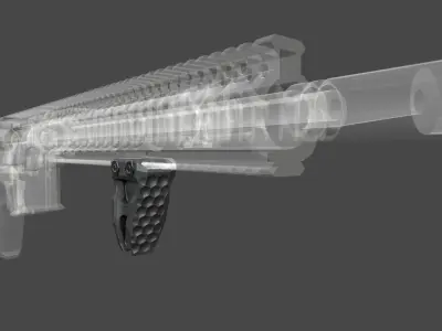 Railscales LDAG Vertical Grip Low-poly 3D model