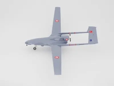 Bayraktar TB2 Drone 3D Model Low-poly 3D model