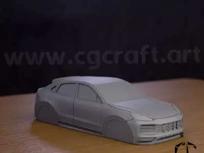  Porsche Cayenne turbo gt simplified decorative model v1 3D print model purchase