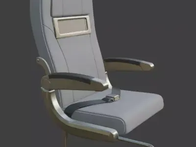 airplane seat chair 3D model purchase