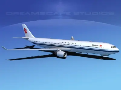 Airbus A330-300 Air China 3D model
