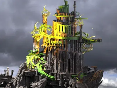 Neverland castle 3  3D model