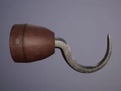 Hand Hook Free low-poly 3D model