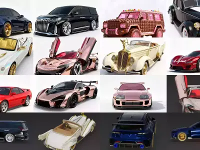 Ultimate Automotive Mega-Collection Luxury Speed And Fantasy 3D Model Pack