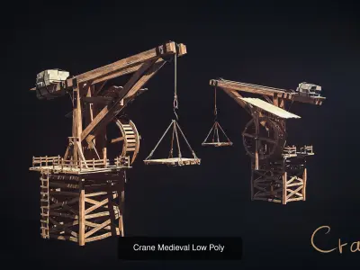 3 Medieval Cranes Pack