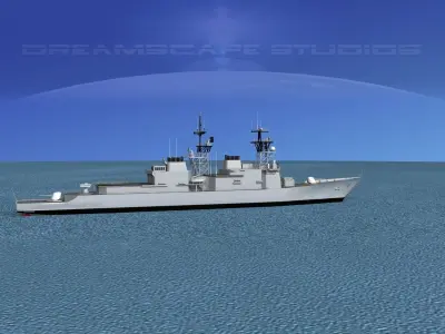 Spruance Class DD963 USS Spruance 3D model