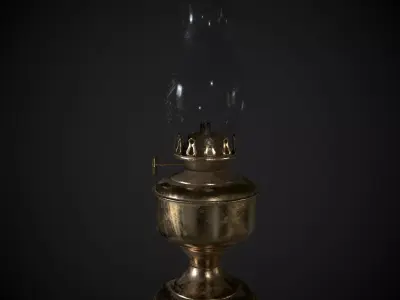 Oil Lamp Vintage 3D model