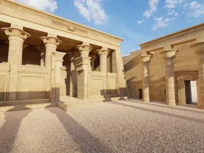 Zigurat ancient pyramid-Ziggurat Temple 3D model 6