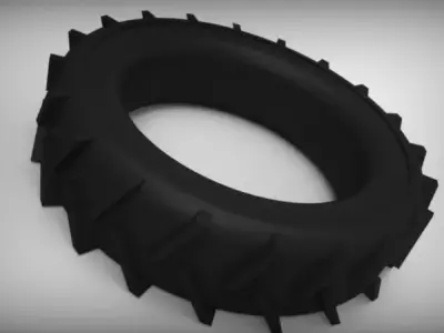 wheel tractor tire Free 3D model