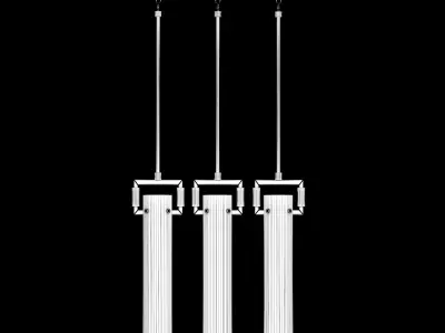 Machinist Glass Cylinder Pendant 3D model