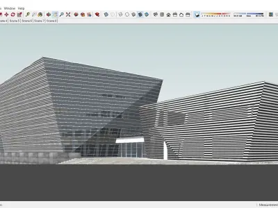 Sketchup Commercial Office Complex 208 3D model