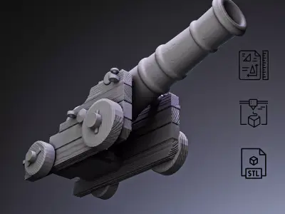Pirate Cannon RoZ 3D print model