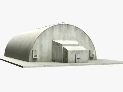  Hardened Aircraft Shelter Open 