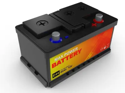Car Battery 3D model by lpgiraud