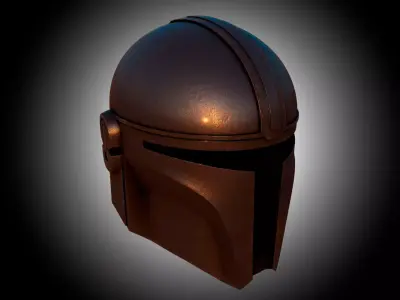 Mandalorian Helmet 3D model buy