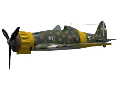 macchi mc200 saetta 3D model purchase