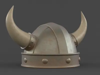 Viking Helmet 3D model 10
