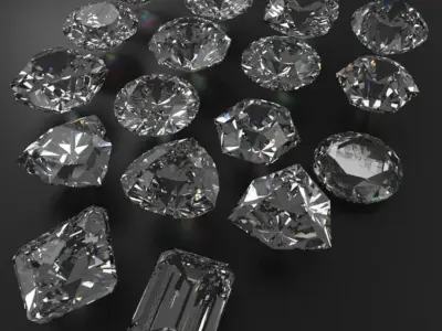 Special Cut Gem Collection 3D model