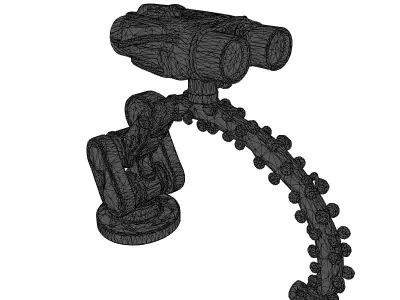 Futuristic Modular Robotic Tentacle Arm 3D model
