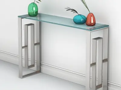 Eros Console Table Free 3D model