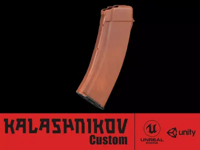 AK - Magazine - AK74 Bakelite Std Low-poly 3D model