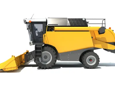 Farm Combine 3D model