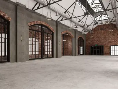 Warehouse Office 2 interior 3D model