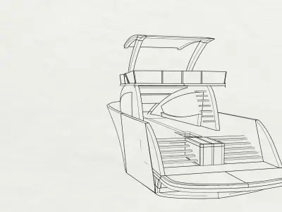 Yacht Design Made On Rhino8 3D model
