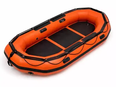 Inflatable Rescue Raft 3D model