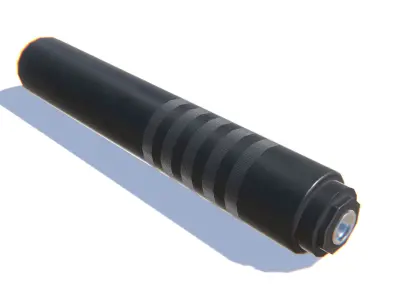 Tactical Silencer 5-56x45 Low-poly 3D model