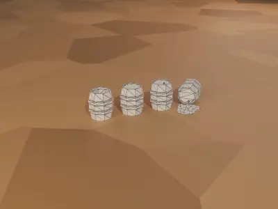 BarreLs low-poly preview pack Free low-poly 3D model