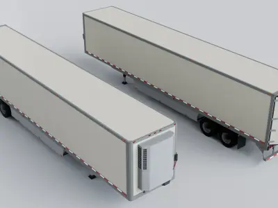 Peterbilt Truck and Trailer Collection 3D model