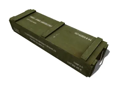Military Supply Crate Low-poly Free low-poly 3D model