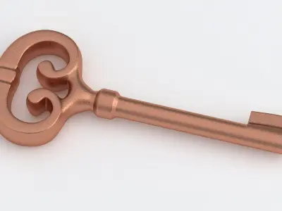 Key 01 Copper 3D model