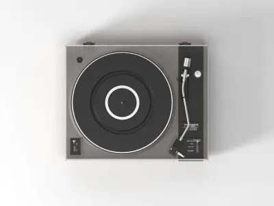 Gramophone Pioneer PL-112D belt drive stereo turntable 3D model