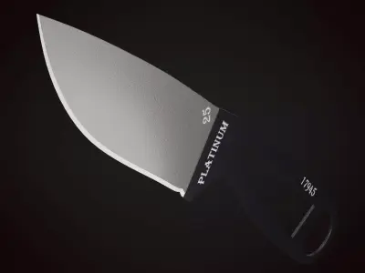 Knife 1 D Low-poly 3D model