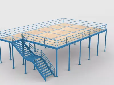 mezzanine floor system 3D model