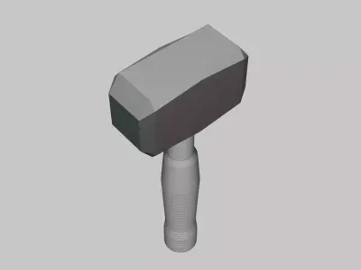 Hammer - Geometry Only No Textures No Materials 3D model buy
