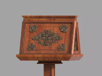 Bible book wooden stand  3D model