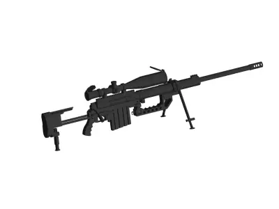 Cheytac M200 Intervention Sniper Rifle 3D model