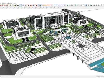 Sketchup Hotel K1 3D model