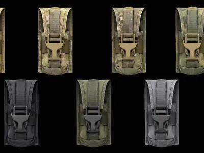 USGI Paraclete 330D Thermobaric Pouch Low-poly 3D model
