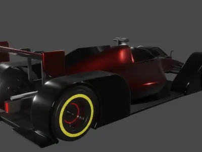 F1 Car Concept Free 3D model