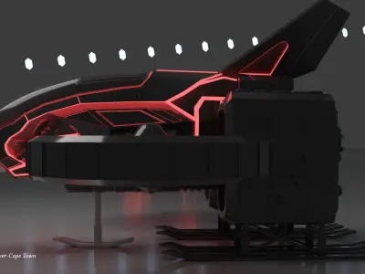  S42 Scout Aircraft free Blender File Free 3D model