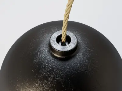 Bomb With Fuse 3D model
